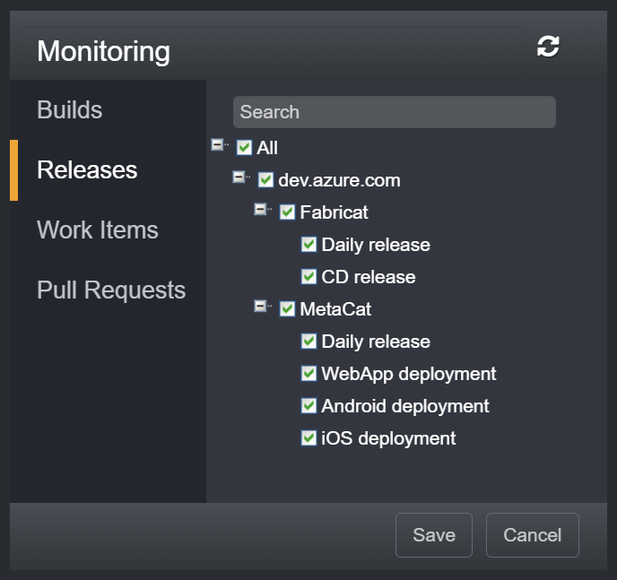 Azure DevOps release pipeline monitoring settings